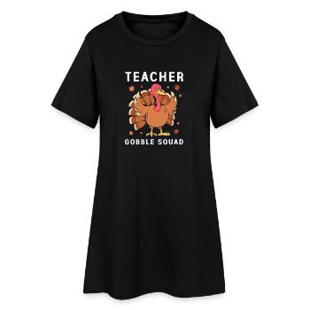 Thanksgiving Enseignant Enseignant - Robe T-shirt Femme - noir - Devant