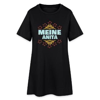 Geschenk für Anita - Frauen T-Shirt-Kleid - Schwarz - Vorne