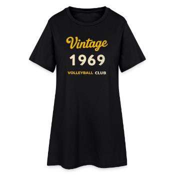 Millésime 1969 – Volleyball Club Rétro Année de naissance - Robe T-shirt Femme - noir - Devant
