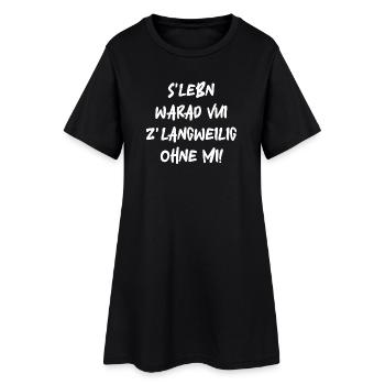 S’Lebn warad vui zbor sans moi ! - Robe T-shirt Femme - noir - Devant