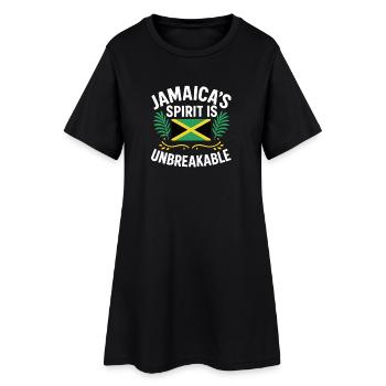 Jamaica's Spirit Unbreakable, Jamaica  - Women’s T-Shirt Dress - black - Front