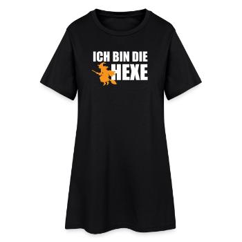 Je suis la sorcière Costume de partenaire de carnaval drôle - Robe T-shirt Femme - noir - Devant
