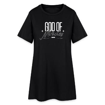 Dieu des miracles Foi chrétienne Espérance - Robe T-shirt Femme - noir - Devant