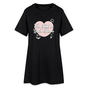 C’est toujours entre les mains de Dieu Christlicher Glaube - Robe T-shirt Femme - noir - Devant