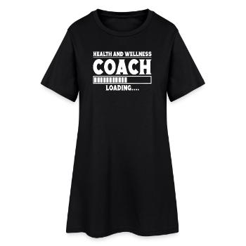 Powerlifting Bodybuilder Wellness Coach Loading - Women’s T-Shirt Dress - black - Front