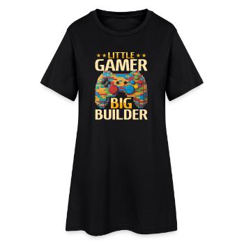 Building Blocks Gamer Gaming Brick Builder - Frauen T-Shirt-Kleid - Schwarz - Vorne