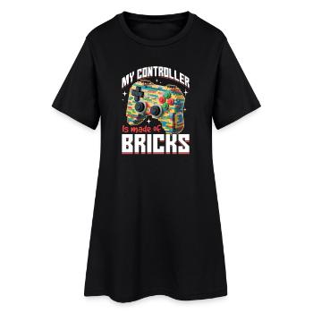 Building Blocks Gamer Gaming Brick Builder - Frauen T-Shirt-Kleid - Schwarz - Vorne