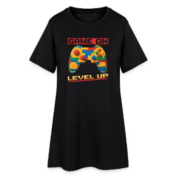 Building Blocks Gamer Gaming Brick Builder - Frauen T-Shirt-Kleid - Schwarz - Vorne