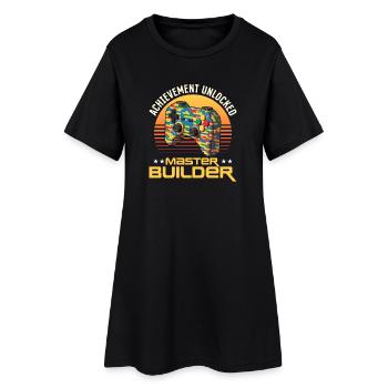 Building Blocks Gamer Gaming Brick Builder - Frauen T-Shirt-Kleid - Schwarz - Vorne