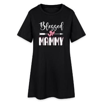 Oma Mama Geschenk Weihnachtsgeschenke Großmutter  - Frauen T-Shirt-Kleid - Schwarz - Vorne
