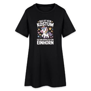Ce n’est pas un costume, je suis vraiment une licorne - Robe T-shirt Femme - noir - Devant