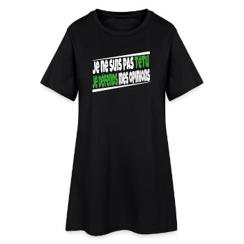 I'm not stubborn - Women’s T-Shirt Dress - black - Front