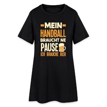 Handball Joueurs Handball Handball Cadeaux - Robe T-shirt Femme - noir - Devant