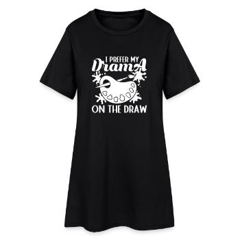 Funny Artist Painter I Prefer My Drama On Draw - Frauen T-Shirt-Kleid - Schwarz - Vorne