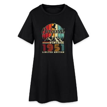 1951 Vintage Retro Geburtstagsgeschenk - Frauen T-Shirt-Kleid - Schwarz - Vorne