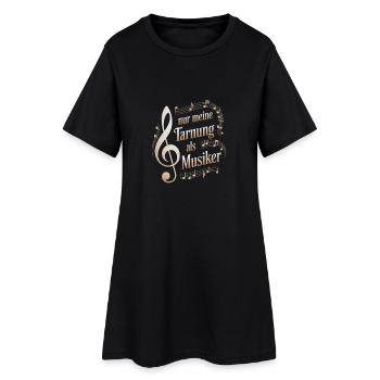Personalization profession - my camouflage as a musician - Women’s T-Shirt Dress - black - Front