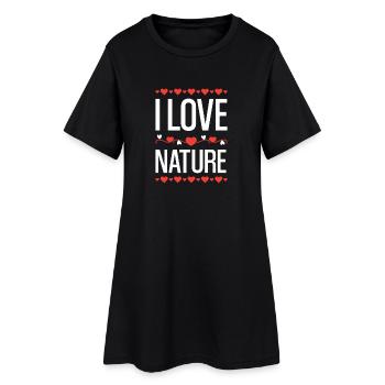 I love nature - Women’s T-Shirt Dress - black - Front