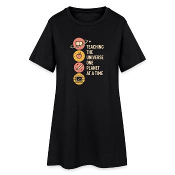 Spacecore Humour Cosmique Galaxie Univers Citation - Robe T-shirt Femme - noir - Devant