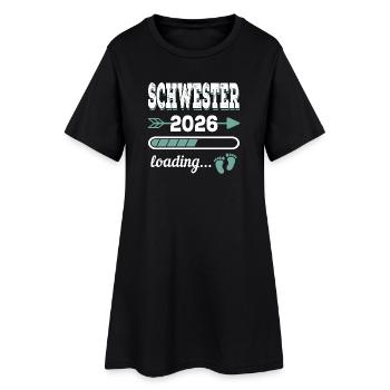 Soeur 2026 Chargement des futurs frères et sœurs - Robe T-shirt Femme - noir - Devant