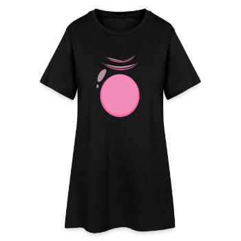 Pig Belly Paresseux DIY Costume Drôle Animal Halloween - Robe T-shirt Femme - noir - Devant