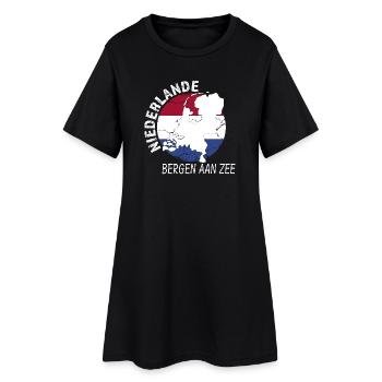 Bergen Aan Zee - Robe T-shirt Femme - noir - Devant