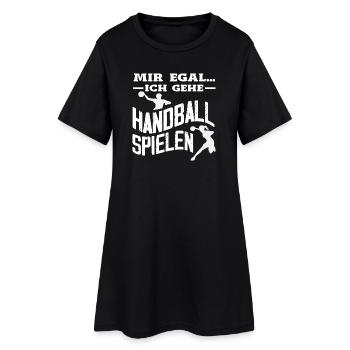 Handball Joueurs Handball Handball Cadeaux - Robe T-shirt Femme - noir - Devant