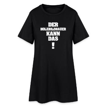 Sculpteur sur bois aussi drôle - Robe T-shirt Femme - noir - Devant