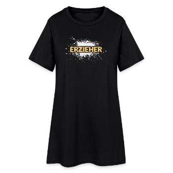 Job Educator - Women’s T-Shirt Dress - black - Front