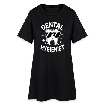 Dentist Saying Tooth Funny Dentist Gift - Women’s T-Shirt Dress - black - Front