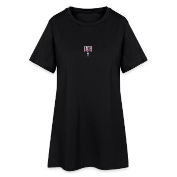 Service d’adoration des croyants catholiques chrétiens de Jésus - Robe T-shirt Femme - noir - Devant