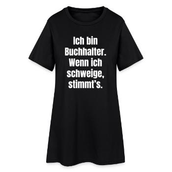 Je suis comptable qui dit chemise - Robe T-shirt Femme - noir - Devant