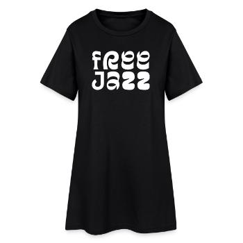 Logo-Design für Free-Jazz-Musik - Frauen T-Shirt-Kleid - Schwarz - Vorne