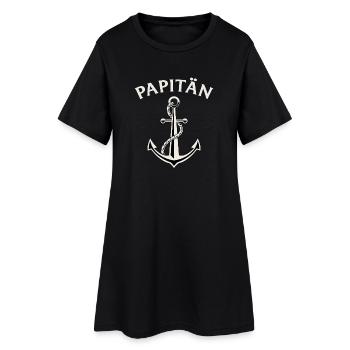 PAPITÄN Anchor / Baltic Sea, North Sea - Women’s T-Shirt Dress - black - Front