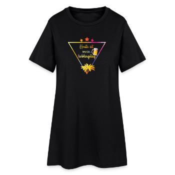 heute_ist_mein_lieblingstag_ _BIER - Women’s T-Shirt Dress - black - Front