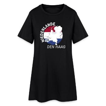 La Haye - Robe T-shirt Femme - noir - Devant