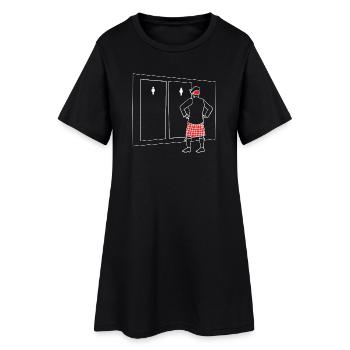 Kilt Scotland Scotland Jupe Tartan - Robe T-shirt Femme - noir - Devant