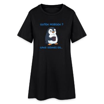 Dünnes Eis Mood - Women’s T-Shirt Dress - black - Front