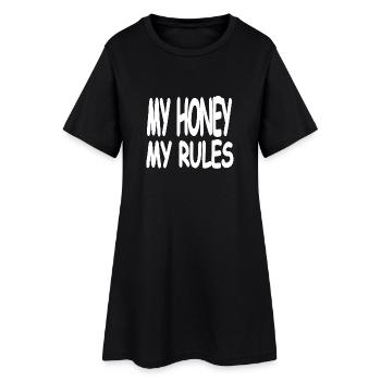 Miel - Robe T-shirt Femme - noir - Devant