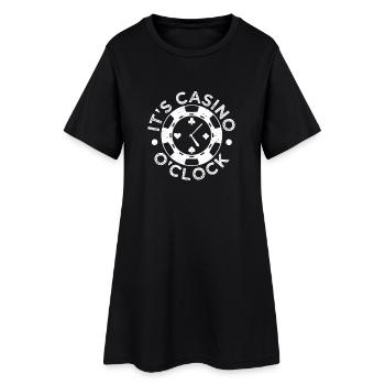 Casino Gambler C’est Casino O ́Clock Gambling - Robe T-shirt Femme - noir - Devant