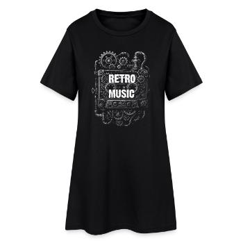 Musique rétro Gear Steampunk - Robe T-shirt Femme - noir - Devant