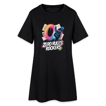Zero Rules Rockers Musique Punk Rock - Robe T-shirt Femme - noir - Devant