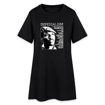 Thomas Sankara : l’impérialisme - Robe T-shirt Femme - noir - Devant
