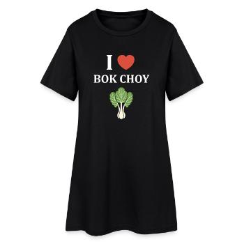 J’adore Bok Choy graphique - Robe T-shirt Femme - noir - Devant