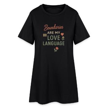 Soins personnels, Guérison en cours, Repos, Doux - Robe T-shirt Femme - noir - Devant