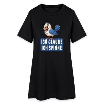 JE PENSE QUE JE SUIS FOU - Robe T-shirt Femme - noir - Devant