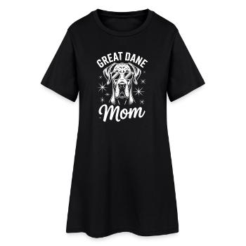 Dogue Allemand disant drôle Cadeau Dogue Allemand - Robe T-shirt Femme - noir - Devant