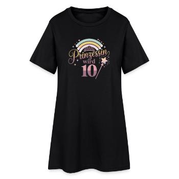 La princesse a 10 ans – Rainbow Magic - Robe T-shirt Femme - noir - Devant