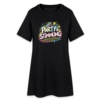 Fête d’anniversaire Mood Kick - Robe T-shirt Femme - noir - Devant