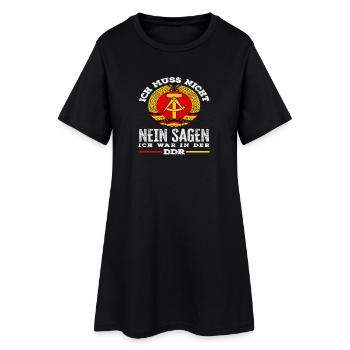 Nein Sagen War Ossi Spruch DDR Stolz - Frauen T-Shirt-Kleid - Schwarz - Vorne