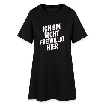 Je ne suis pas là volontairement anti Smalltalk Office - Robe T-shirt Femme - noir - Devant